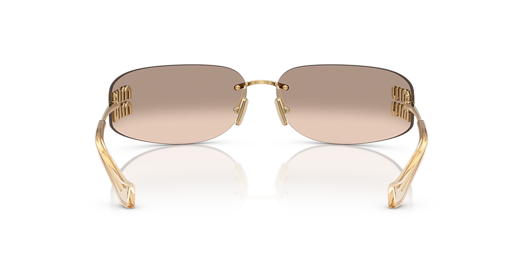 Miu Miu MU A51S M (75 - 14) with Brown lenses and Gold frame