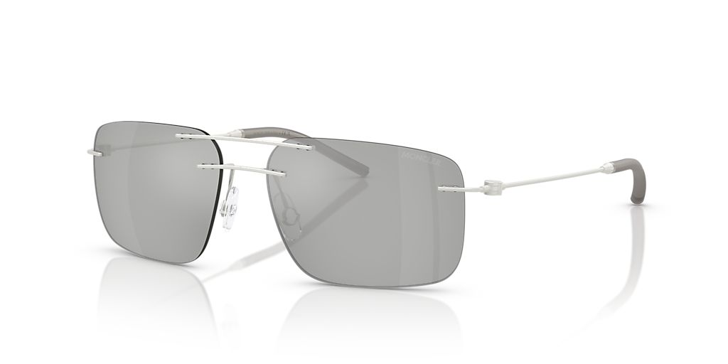Moncler Doppler M (56 - 15) with Blue lenses and Silver frame