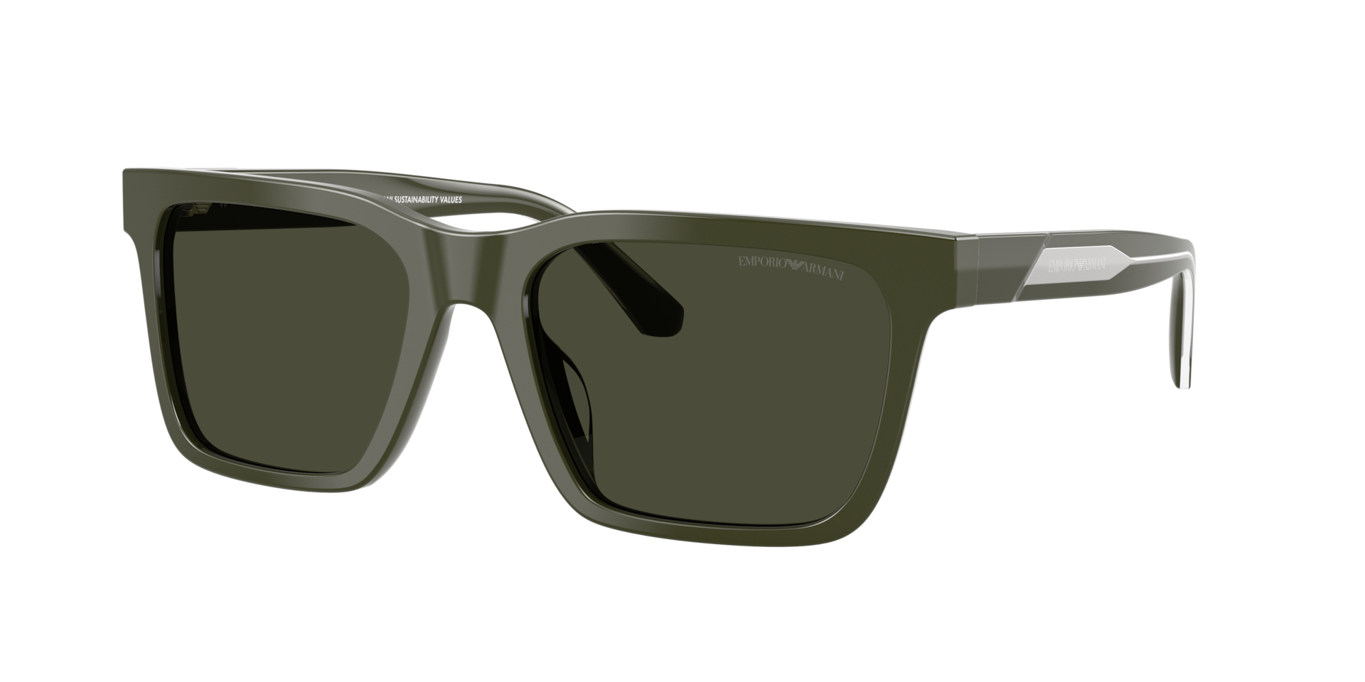 Emporio Armani Man Sunglass EA4262U -  Frame color: Shiny Green, Lens color: Green