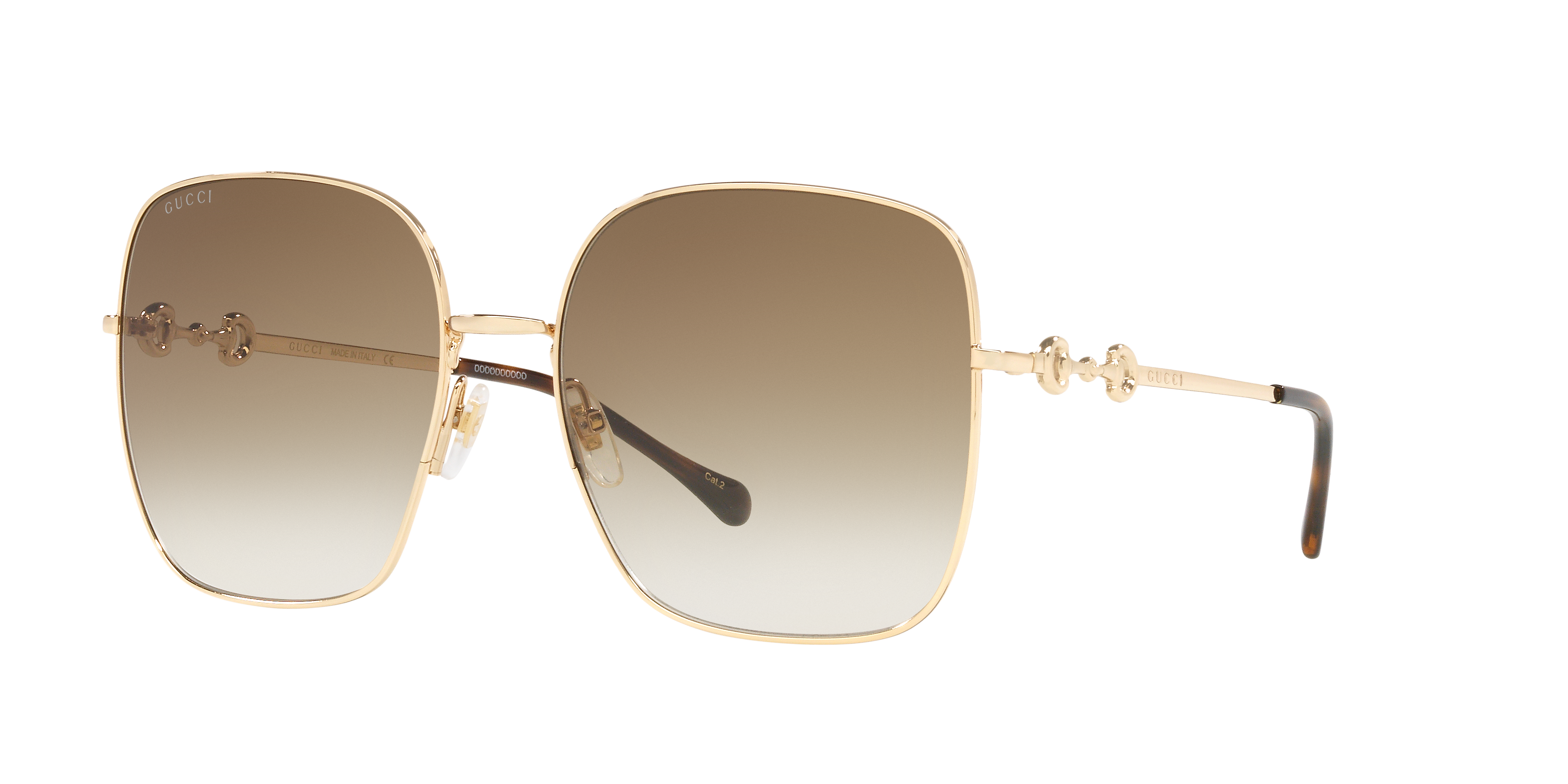 Gucci GG0879S XXS (61 - 18) with Brown lenses and Gold frame