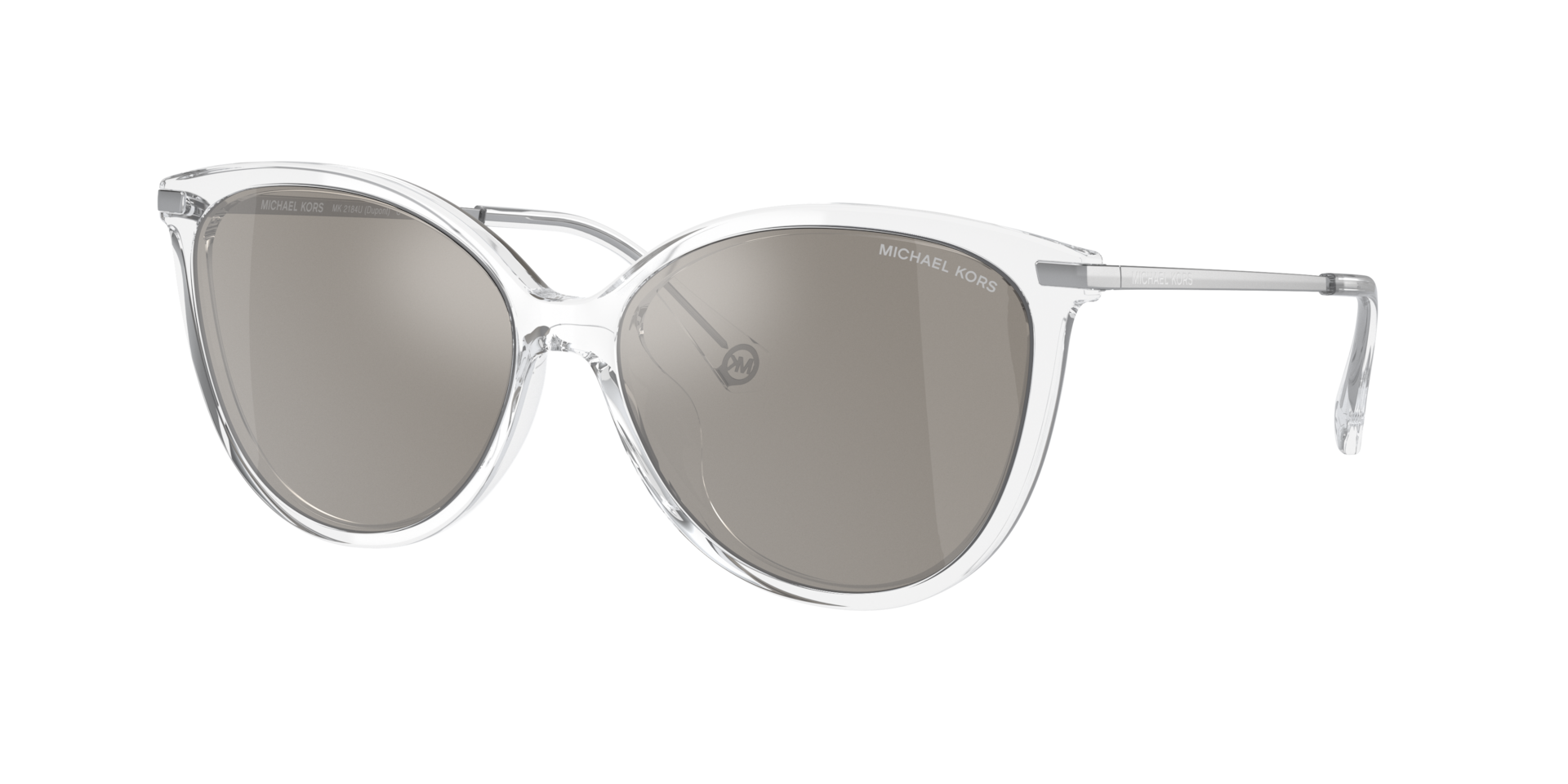 Michael Kors Femme Sunglass MK2184U Dupont - Couleur du Monture: Transparent Incolore, Couleur de Lentille: Argent effet miroir