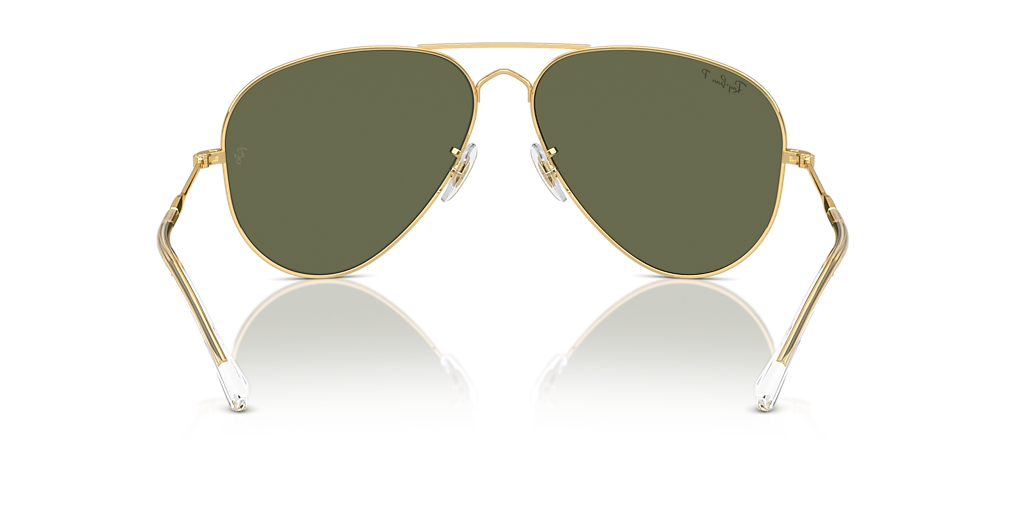 Ray-Ban Old Aviator XL (58 - 14) with Green lenses and Gold frame