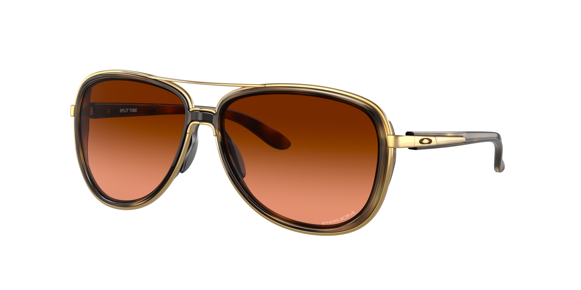 Oakley Mujer Sunglass Split Time - Color del Marco: Carey Marrón, Color de la Lente: Prizm bronce degradado