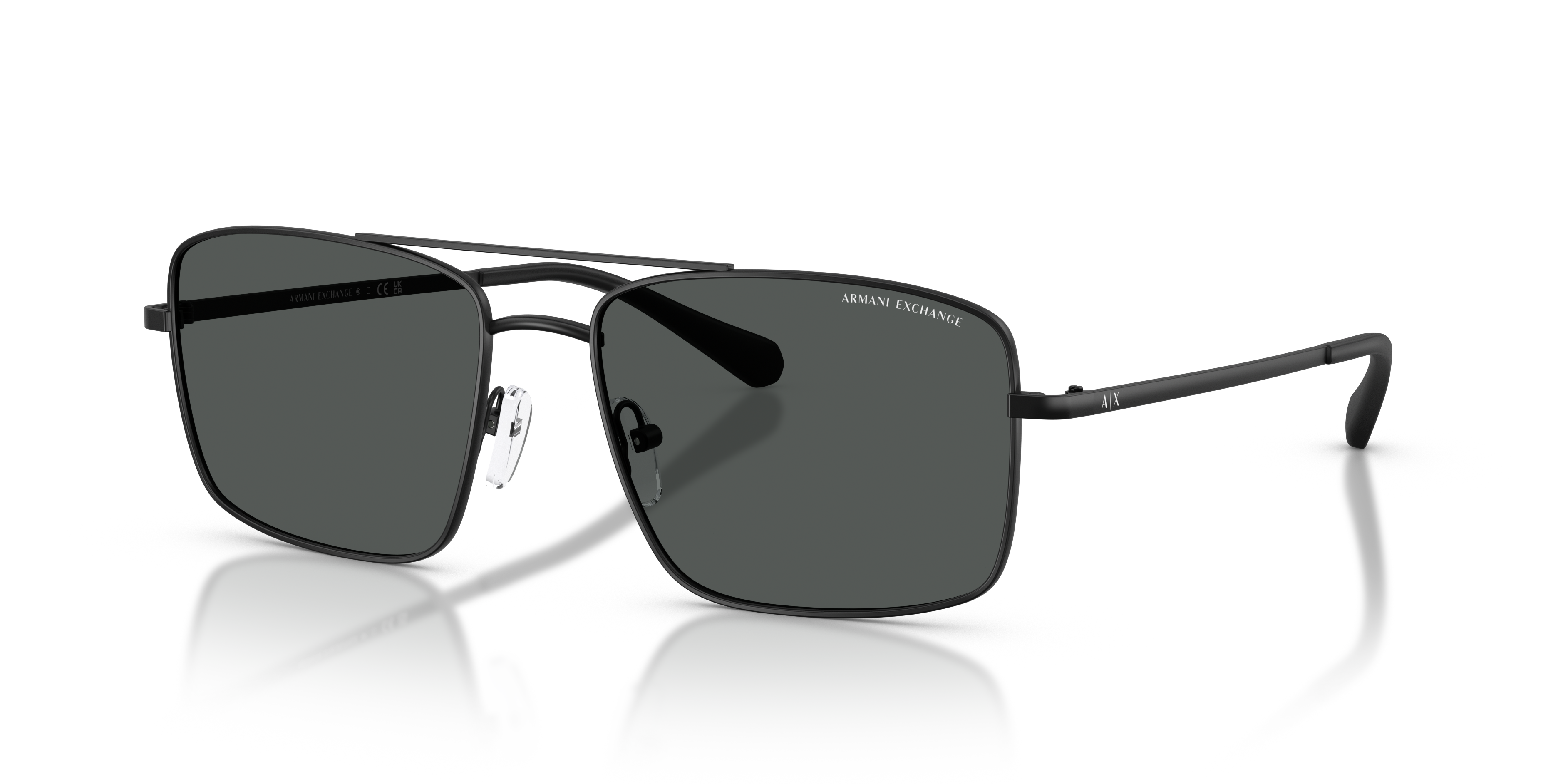 Armani Exchange AX2054S XL (57 - 17) with Grey lenses and Black