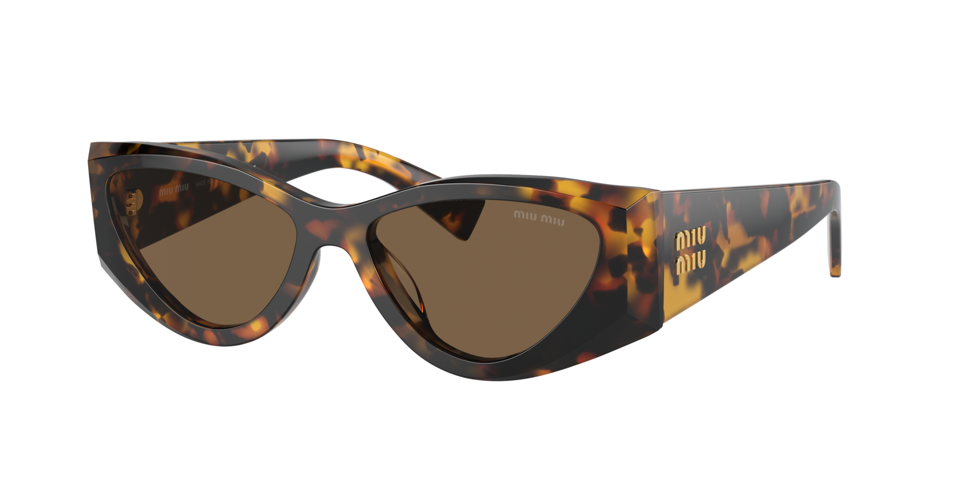 Miu Miu Femme Sunglass MU 06YS - Couleur du Monture Havana Miel Couleur de Lentille Marron fonc 231 €