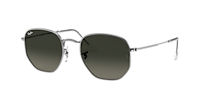 Ray-Ban Hexagonal Flat Lenses M (51 - 21) with Blue lenses  display picture 1
