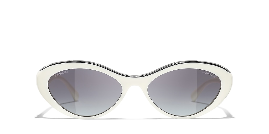 Chanel CH5416 Oval Sunglasses CH5416 L (57 - 17) met Grijs