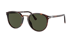 Persol PO9649S L (55 - 18) with Green lenses and Tortoise frame