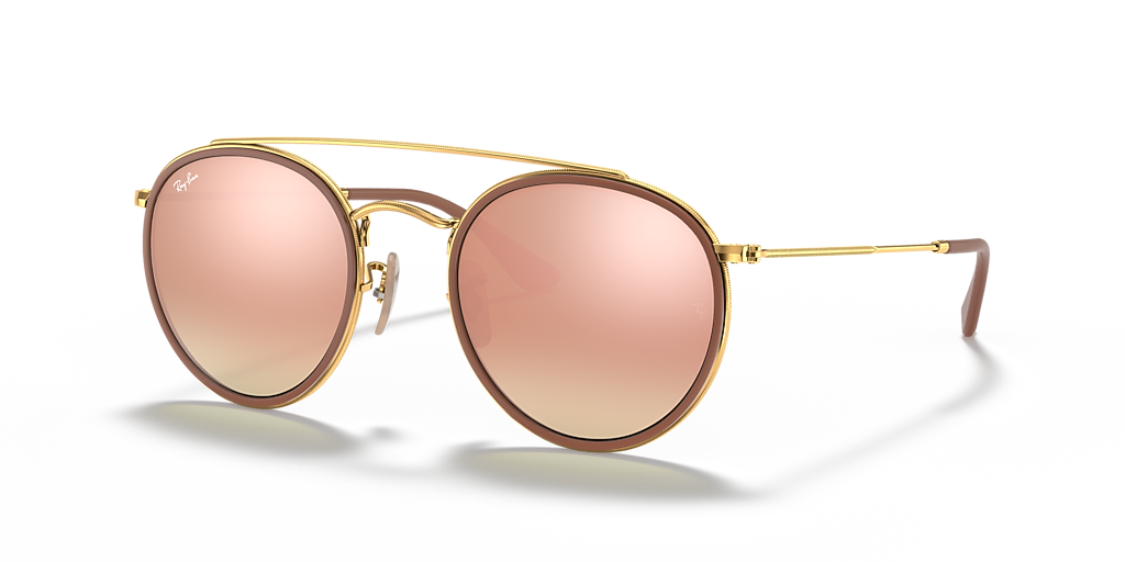 Ray-Ban Round Double Bridge M (51 - 22) with Classic lenses and Ray-Ban Round Double Bridge M (51 - 22) with Classic lenses and