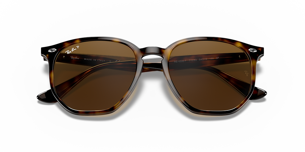 Ray-Ban RB4306 L (54 - 19) with Brown lenses and Tortoise frame