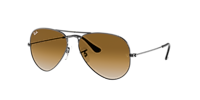 Ray-Ban Aviator Gradient XL (58 - 14) with Brown lenses and Gold