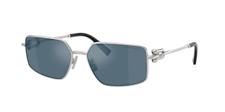 Besuchen Sonnenbrille Tiffany & Co. TF3111 XL (58-16) mit Blau glÄser und Silber gestell Besuchen Sonnenbrille Tiffany & Co. TF3111 XL (58-16) mit Blau glÄser und Silber gestell