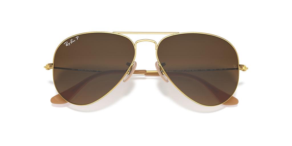 小物 Ray Ban Aviator Gradient made in Italy Ray-Ban Aviator Gradient XL (58 - 14) with Brown lenses and Gold