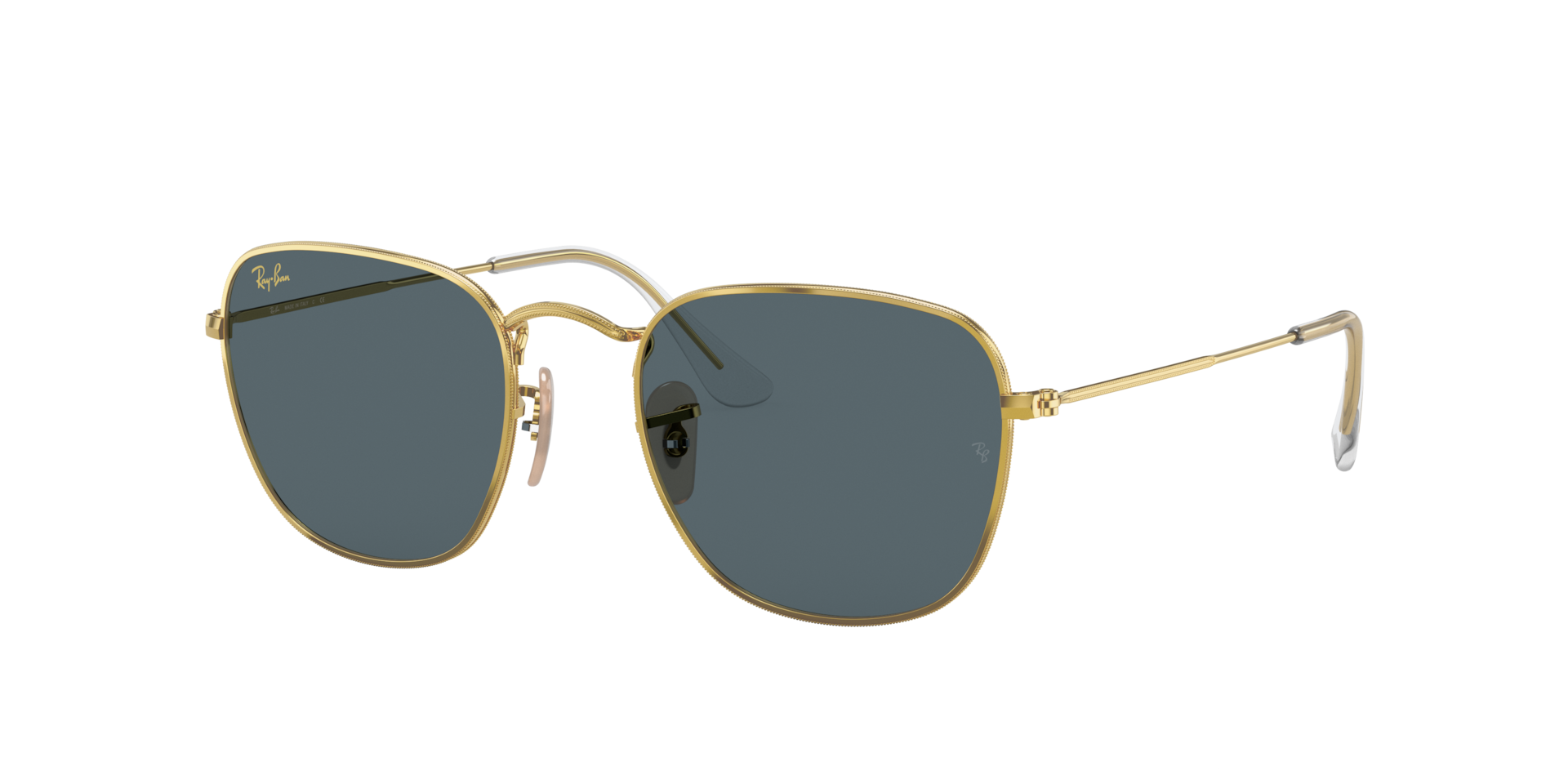 Ray-Ban Unisex Sunglass Frank - Rahmenfarbe: Gold, Linsenfarbe: Blau