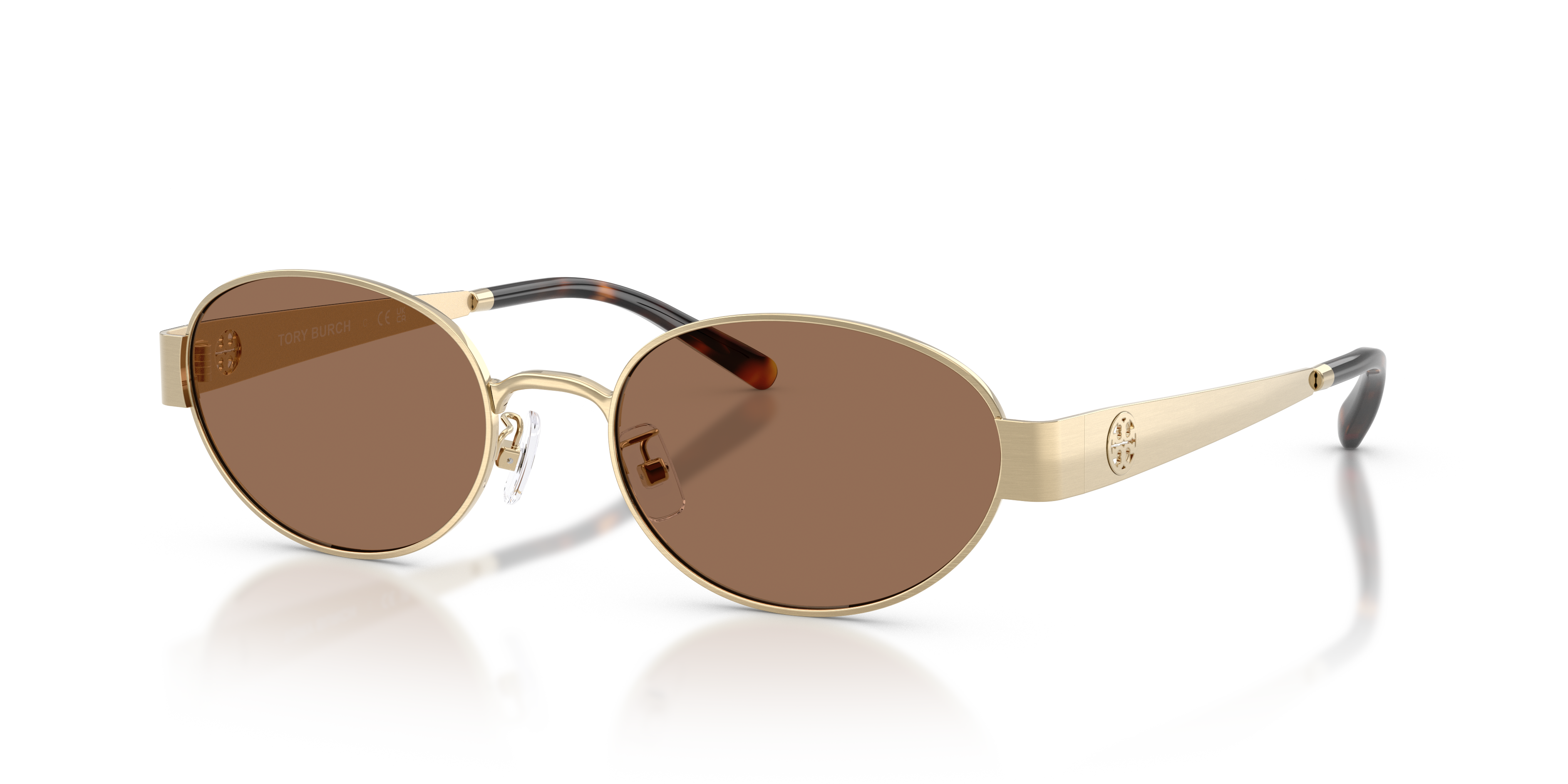 Tory Burch TY6116 L (54 - 19) with Brown lenses and Gold frame