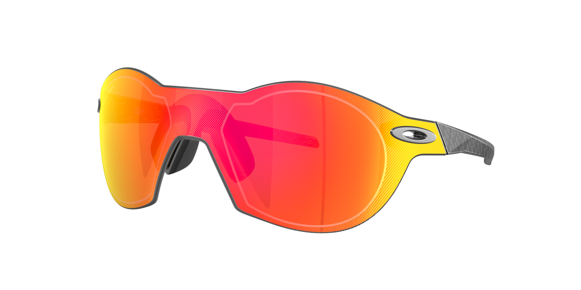 Oakley Mann Sunglass Re:SubZero - Rahmenfarbe: Carbonfaser, Linsenfarbe: Prizm Ruby