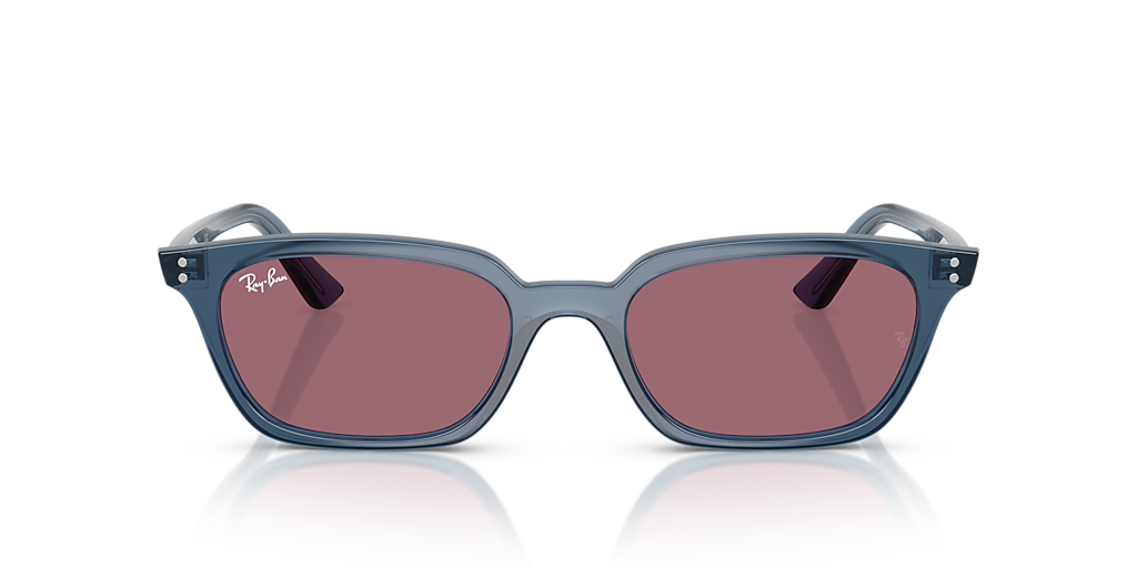 Ray-Ban Zaya Bio-Based XXS (50 - 19) with Violet lenses and Blue