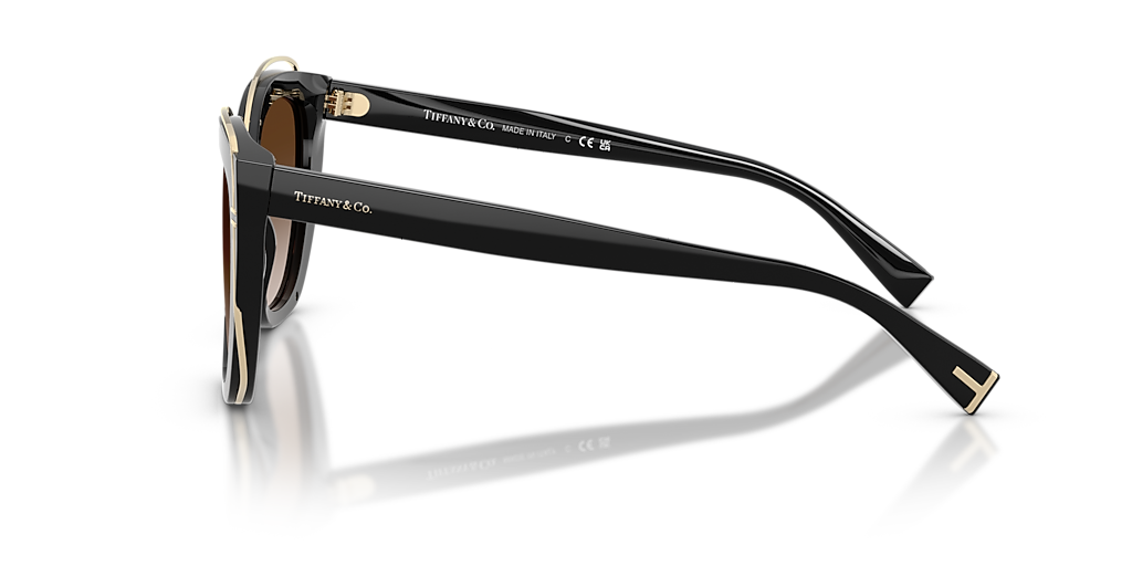Tiffany & Co. TF4148 M (54 - 17) with Brown lenses and Black frame