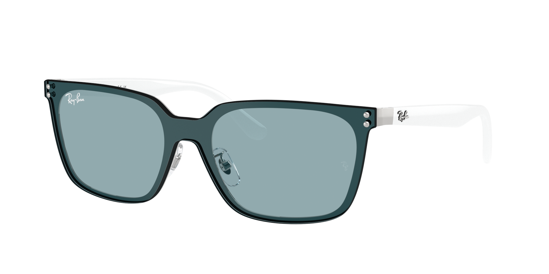 Ray-Ban Unisex Sunglass RB3784D - Couleur du Monture: Argent, Couleur de Lentille: Bleu clair