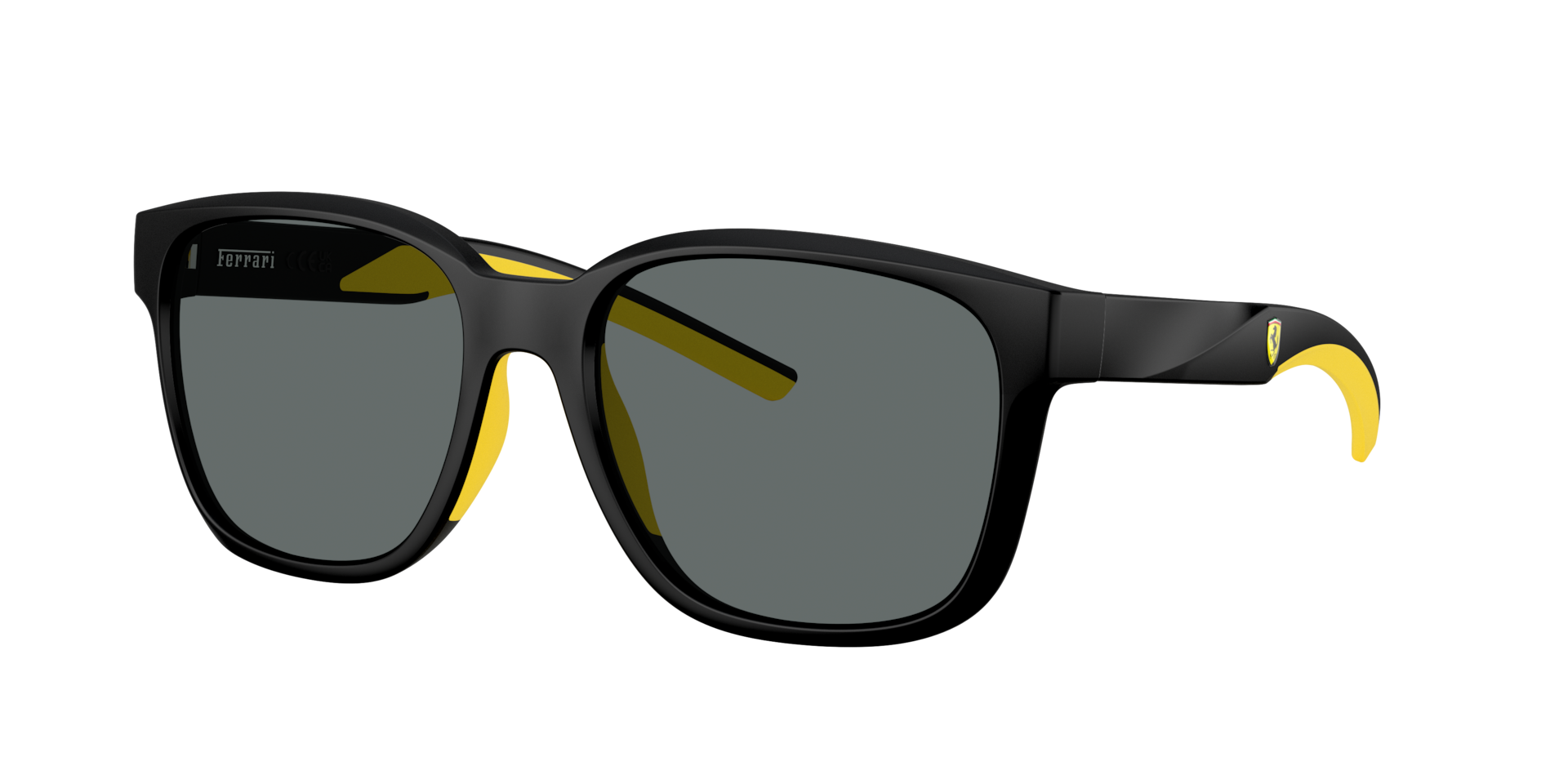 Scuderia Ferrari Unisex Sunglass FZ6019D -  Frame color: Matte Black, Lens color: Dark Grey Polarized