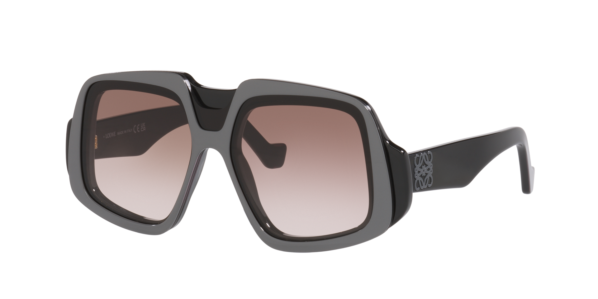 Loewe Femme Sunglass Anagram Lw40194I - Couleur du Monture Noir Couleur de Lentille Rouge 450 €
