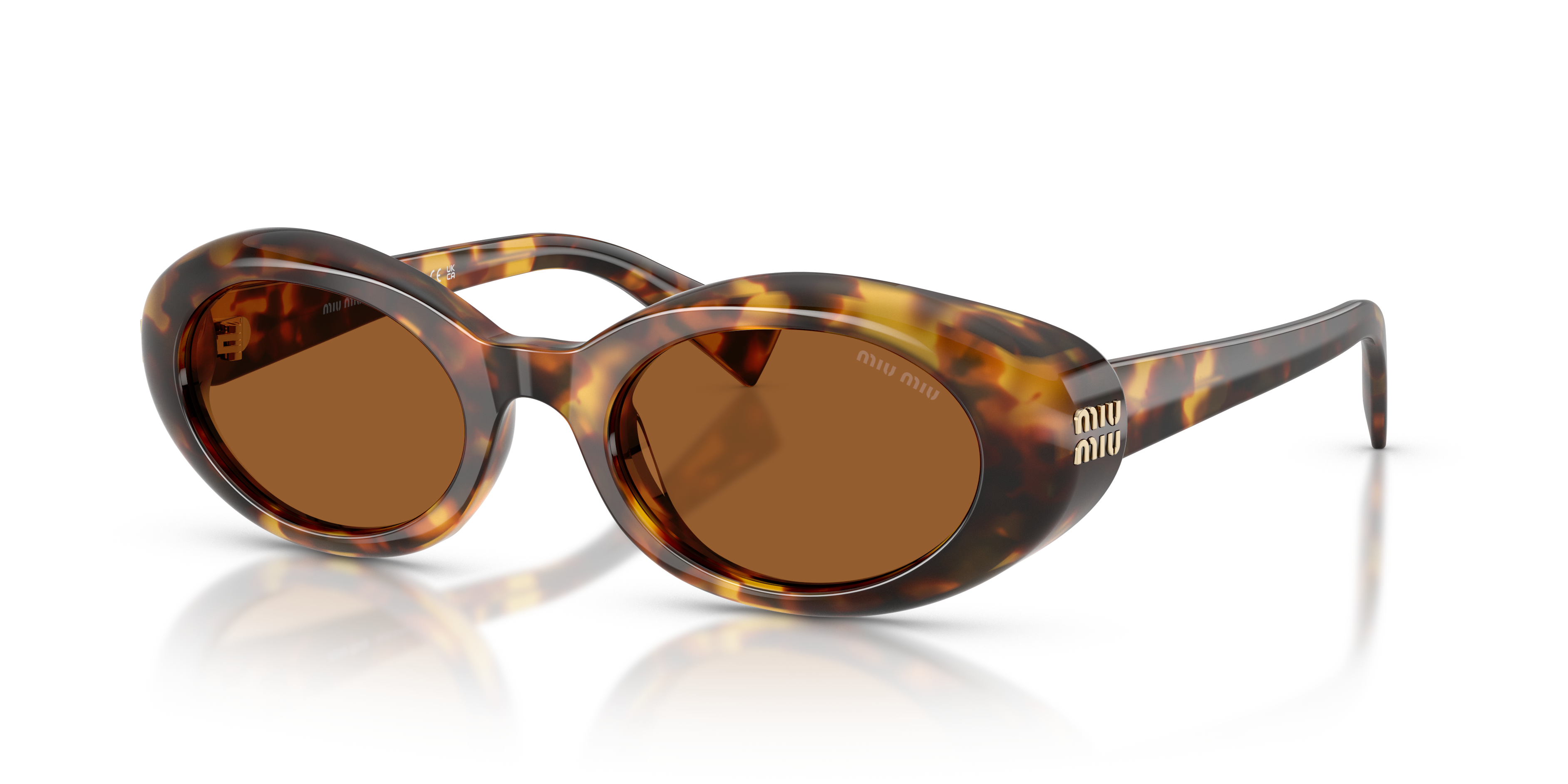 Miu Miu MU B09S S (52 - 21) with Brown lenses and Tortoise frame