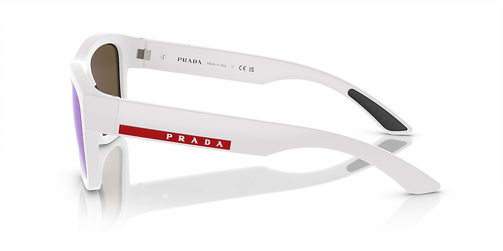 Prada Linea Rossa PS 01ZS XXL (56 - 21) with Blue lenses and White