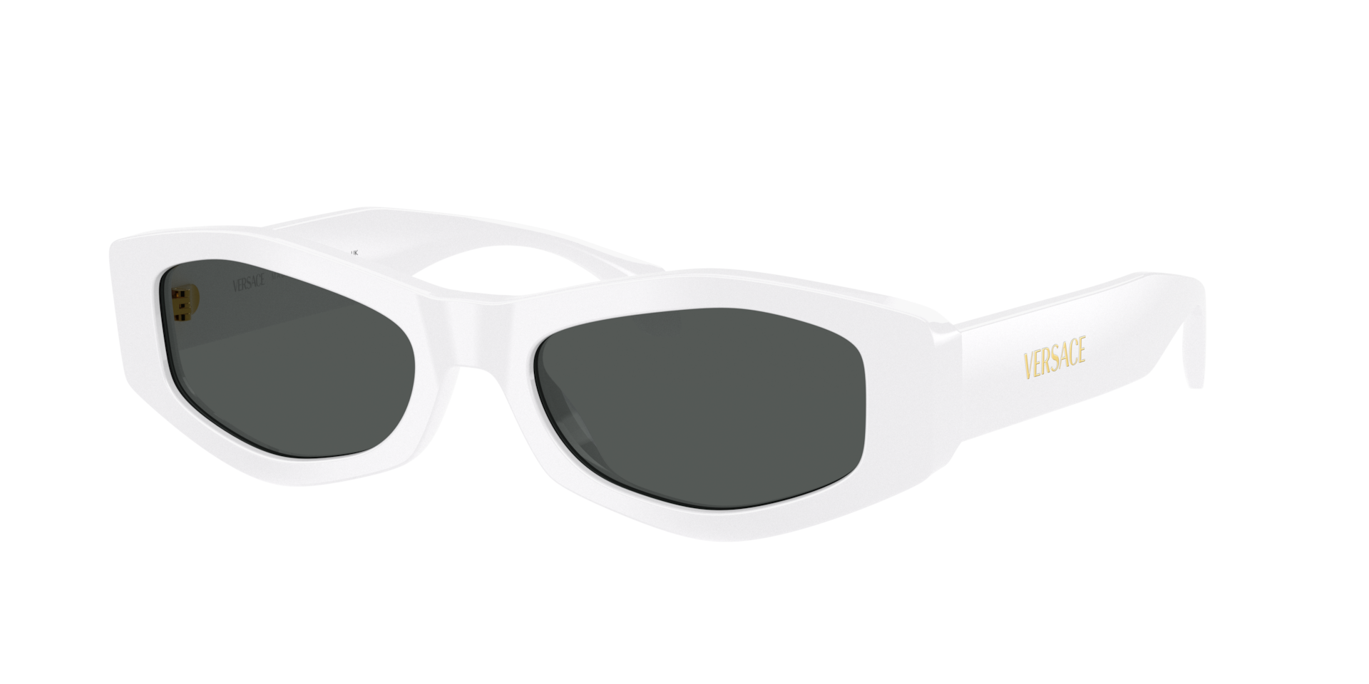 Versace Woman Sunglass VE4487 -  Frame color: White, Lens color: Dark Grey