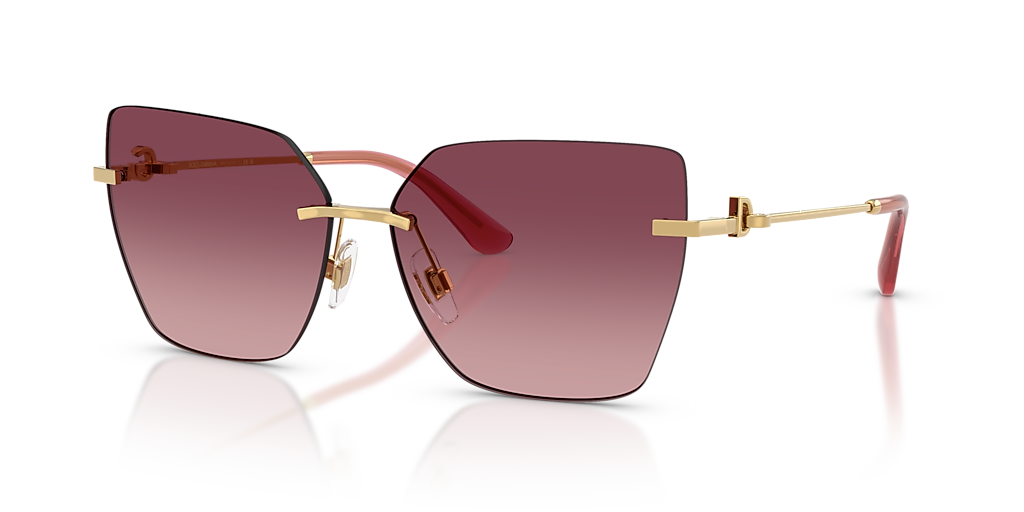 Dolce&Gabbana DG2321 XL (62 - 14) with Pink lenses and Gold frame
