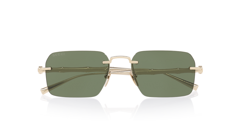 Gucci GG2154S L (56 - 18) with Green lenses and Gold frame