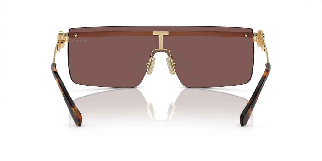 Miu Miu MU 50ZS XXL (0 - 142) with Brown lenses and Gold frame