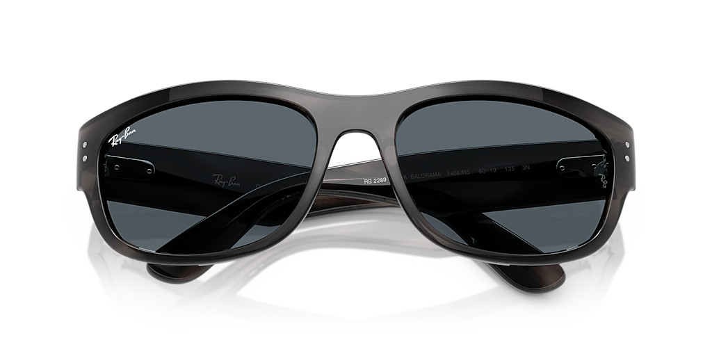 Ray-Ban Mega Balorama XL (63 - 19) with Blue lenses and Grey frame