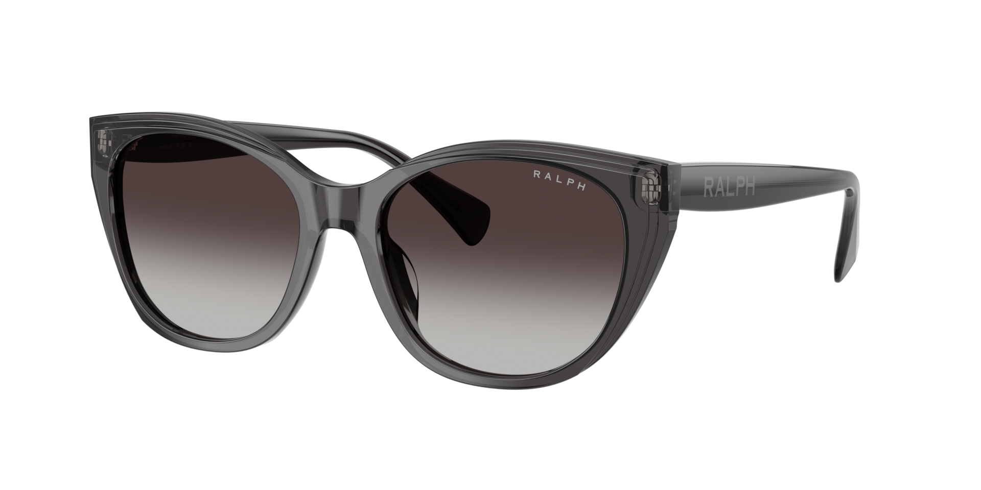Ralph Woman Sunglass RA5324U -  Frame color: Shiny Transparent Black, Lens color: Gradient Grey