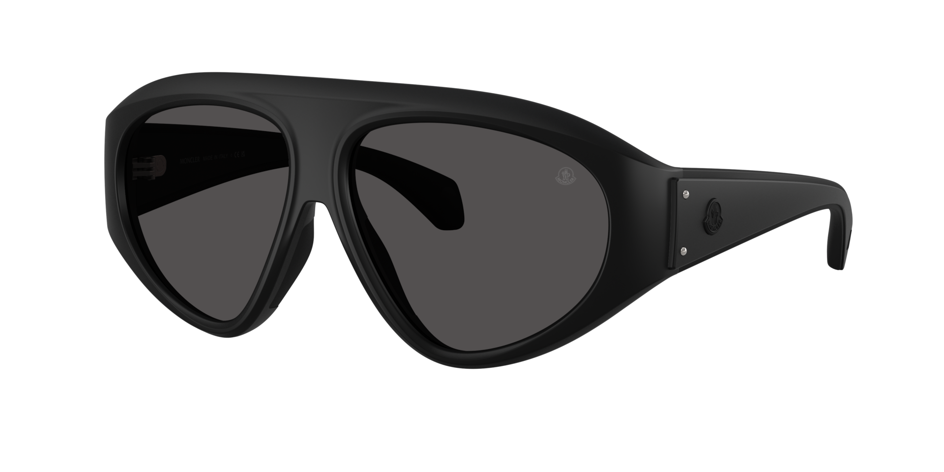 Moncler Unisex Grey Me8014u Zyra 500687 Sunglasses Injected Black Pilot Normal - Image 2