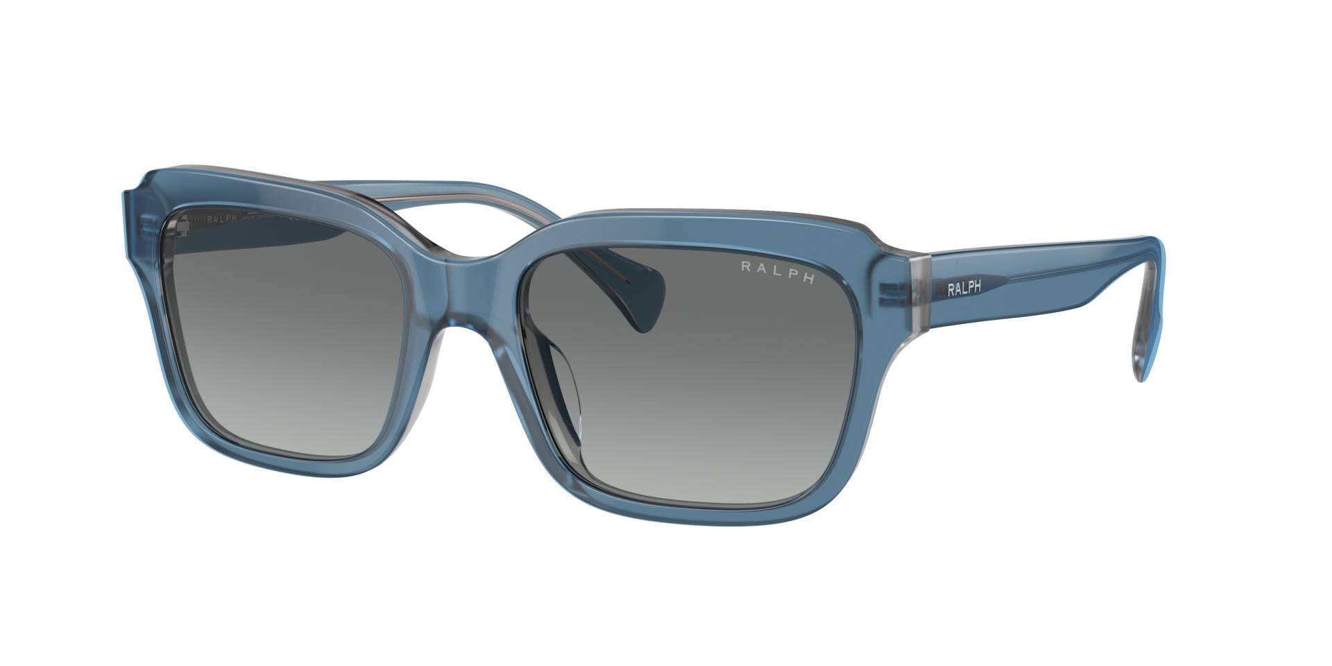 Ralph Woman Sunglass RA5312U - Frame color: Transparent Blue/Milky Light Grey, Lens color: Grey Gradient