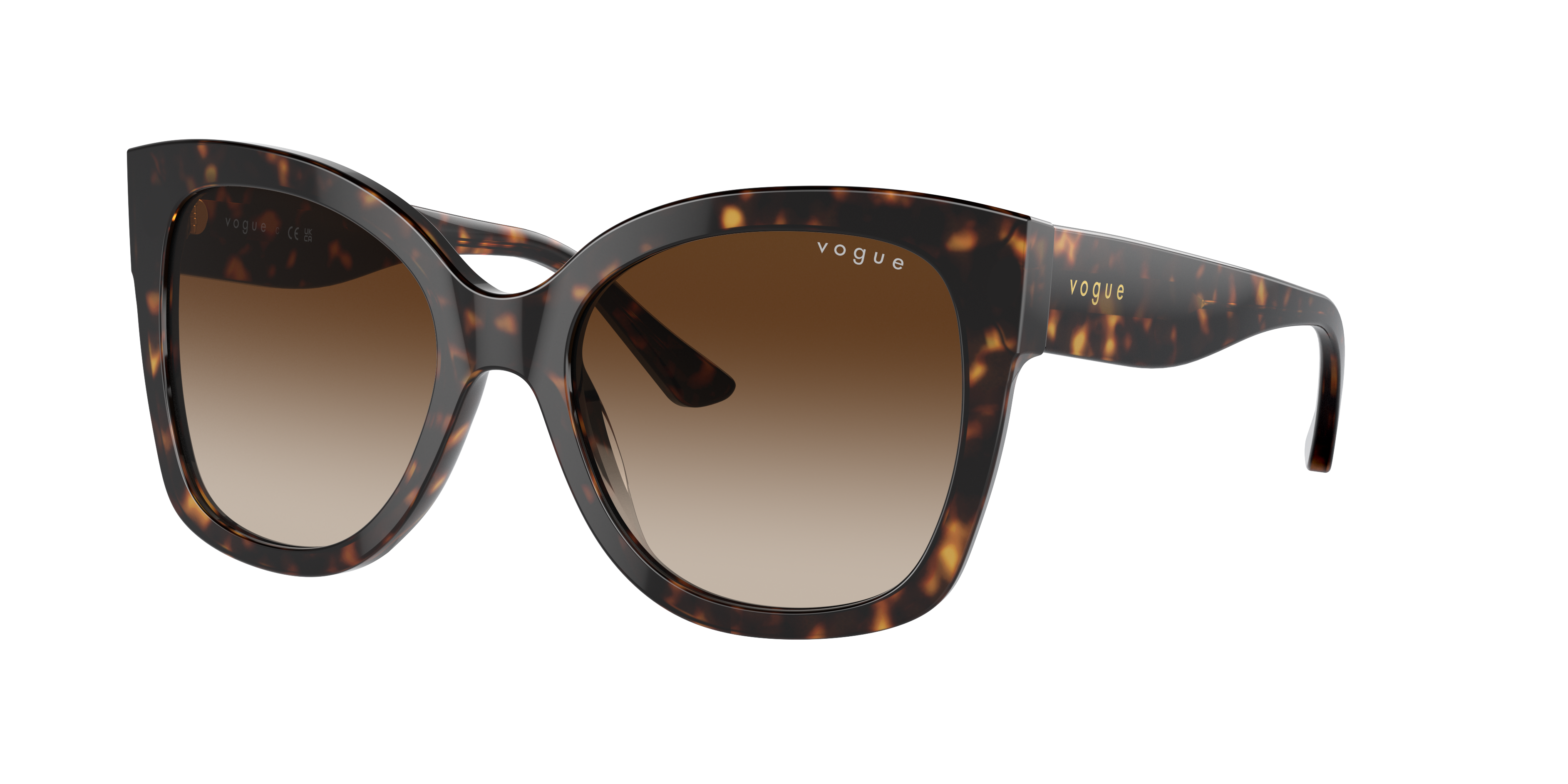 Vogue Eyewear Woman Sunglass VO5338S -  Frame color: Dark Havana, Lens color: Brown Gradient