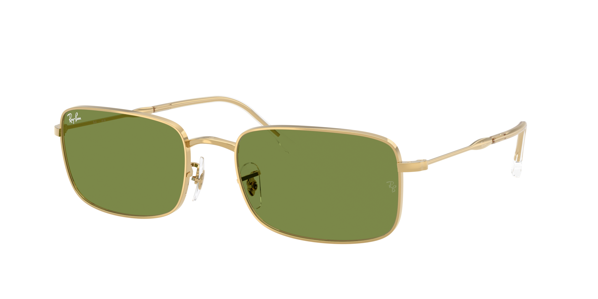 Ray-Ban Unisex Sunglass RB3746 - Couleur du Monture: Doré arista, Couleur de Lentille: Vert