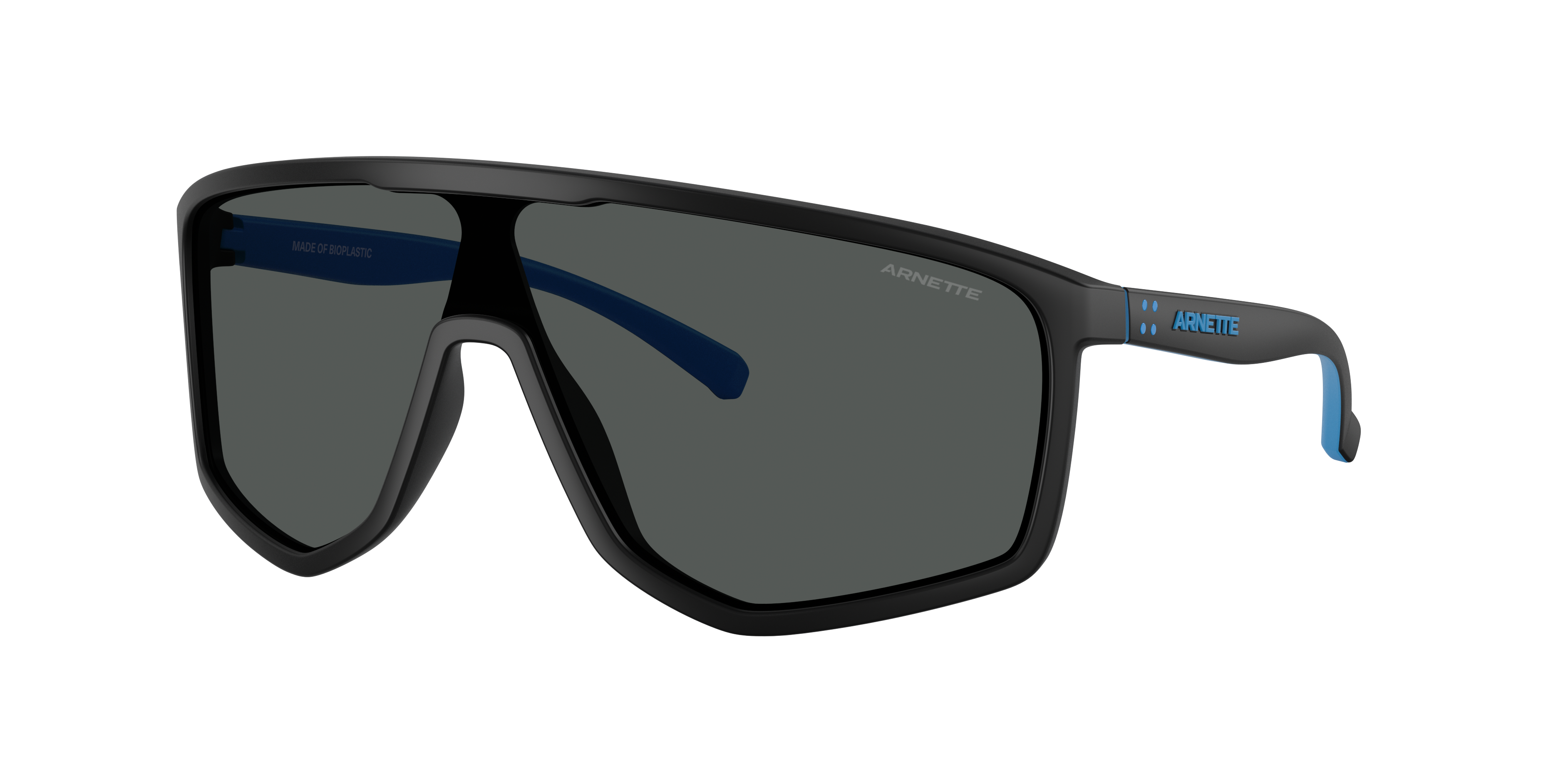 Arnette Man Sunglass Stripe-M -  Frame color: Black, Lens color: Dark Grey