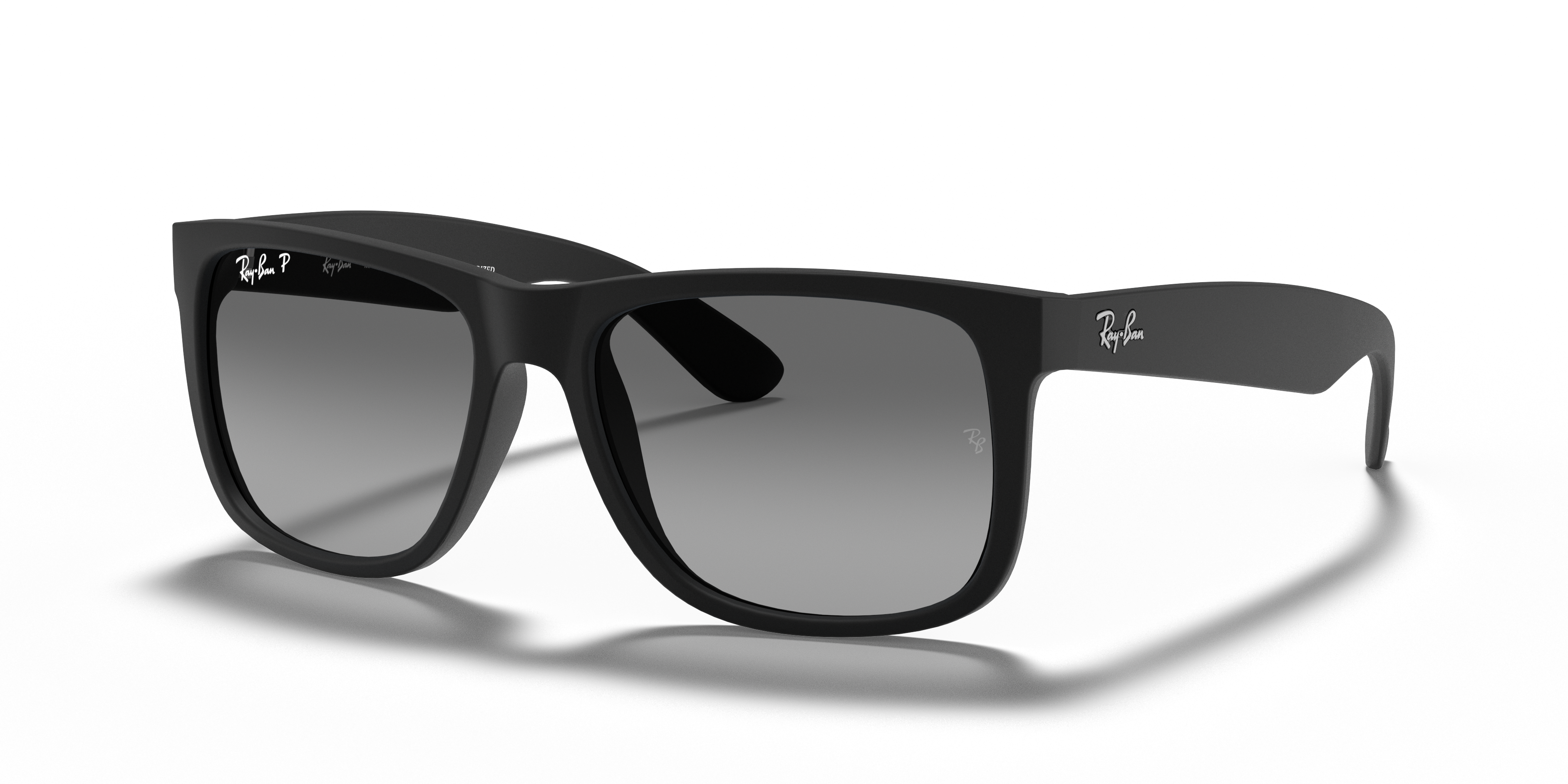 ray.m Ray-Ban Justin Classic M (55 - 17) with Grey lenses and Black