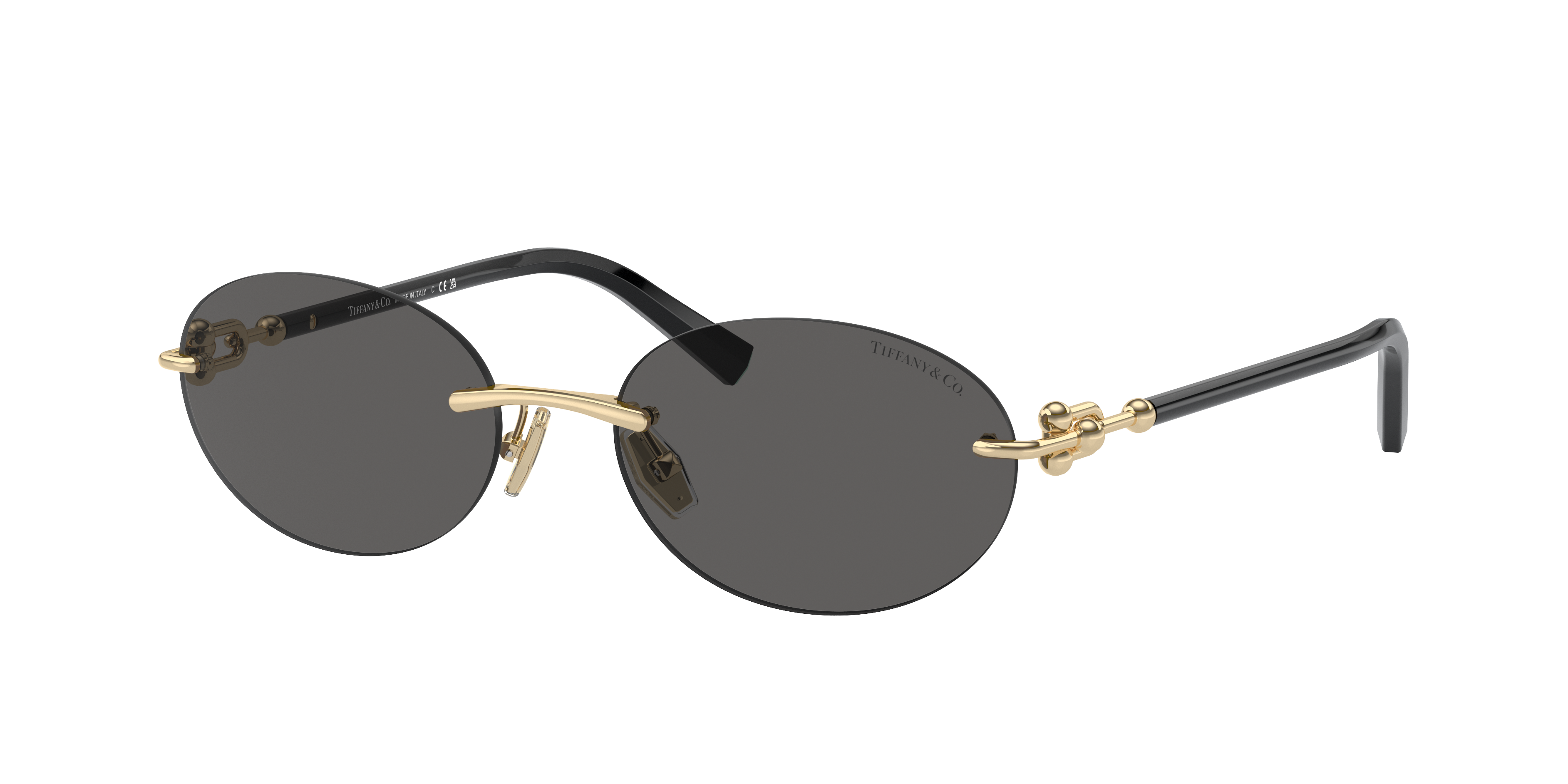 Tiffany & Co. TF3104D L (56 - 18) with Grey lenses and Gold frame