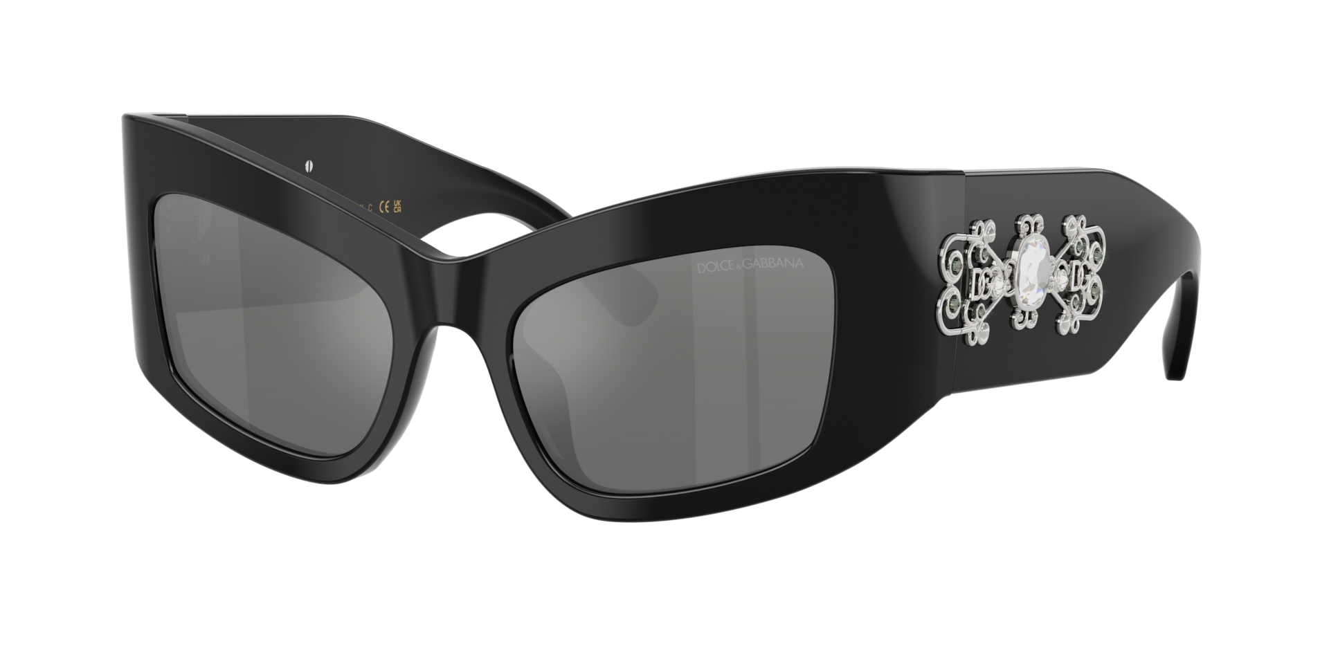 Dolce&Gabbana Frau Sunglass DG4524B - Rahmenfarbe: Schwarz, Linsenfarbe: Grau verspiegelt Silber Verlauf