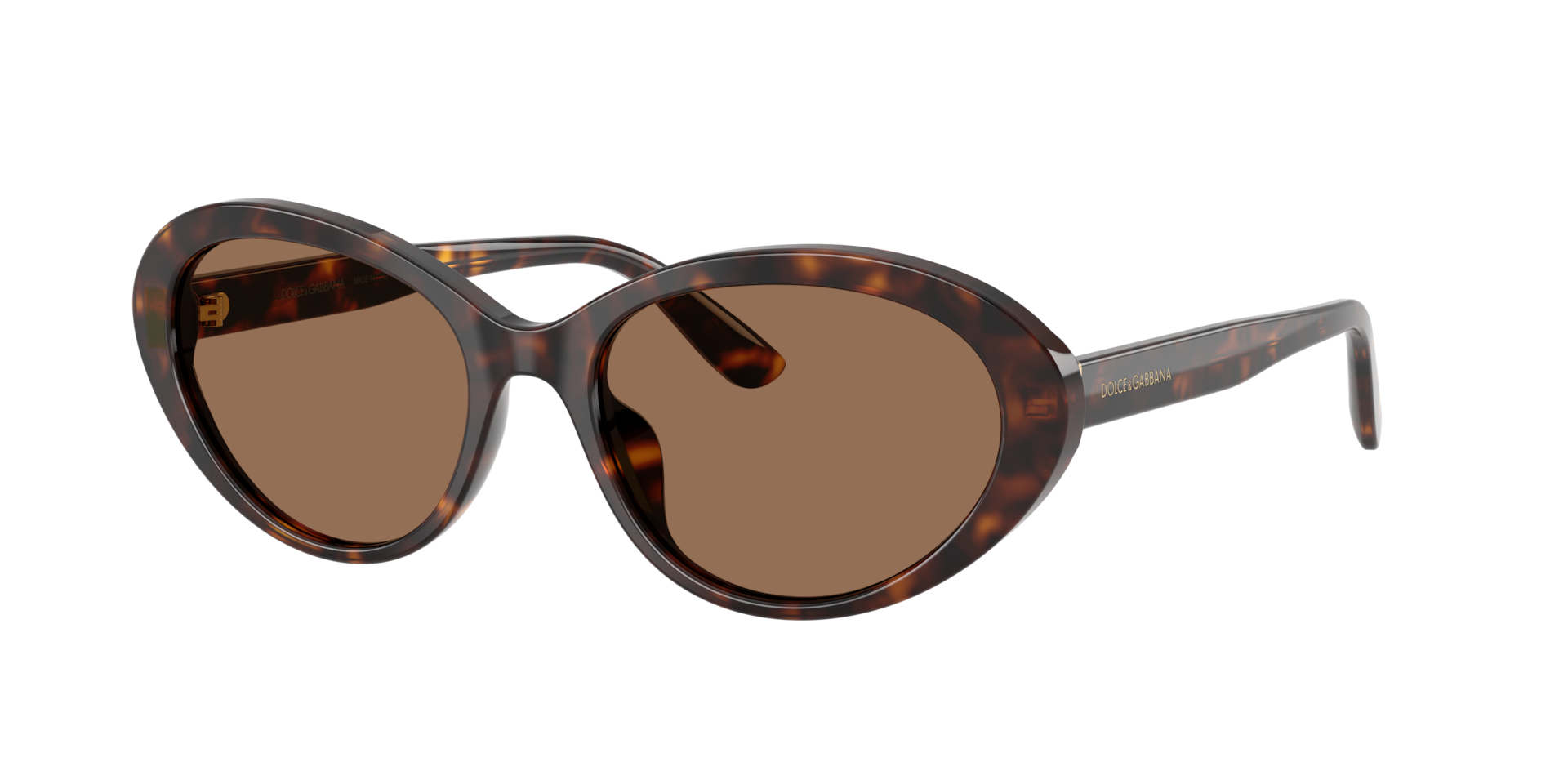Dolce&Gabbana Frau Sunglass DG4570 - Rahmenfarbe: Havana, Linsenfarbe: Dunkelbraun