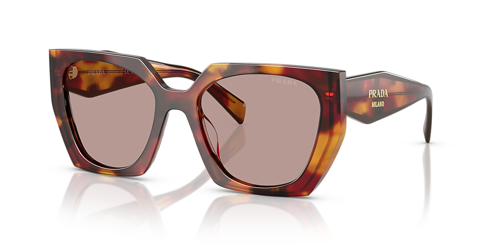 Prada PR 15WS M (54 - 19) with Violet lenses and Tortoise frame