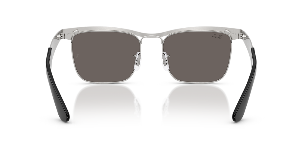 Ray-Ban Wayfarer Deluxe XXL (56 - 18) with Grey lenses and Silver