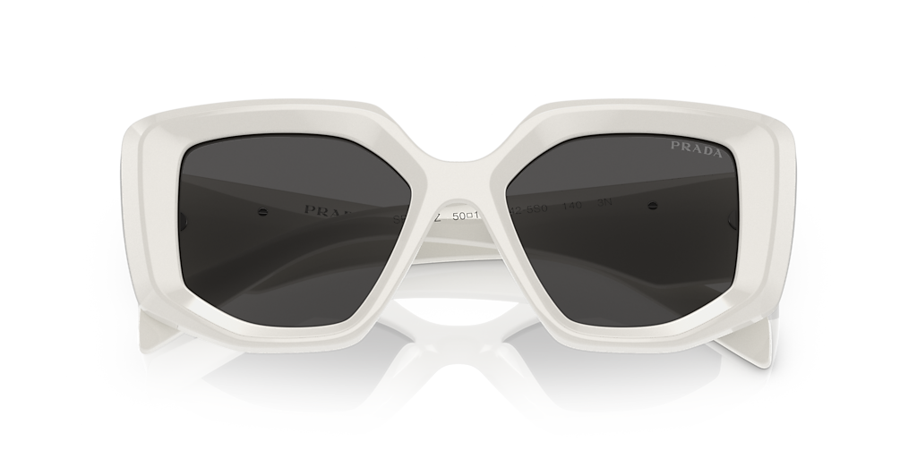 Prada PR 14ZS M (50 - 18) with Grey lenses and White frame