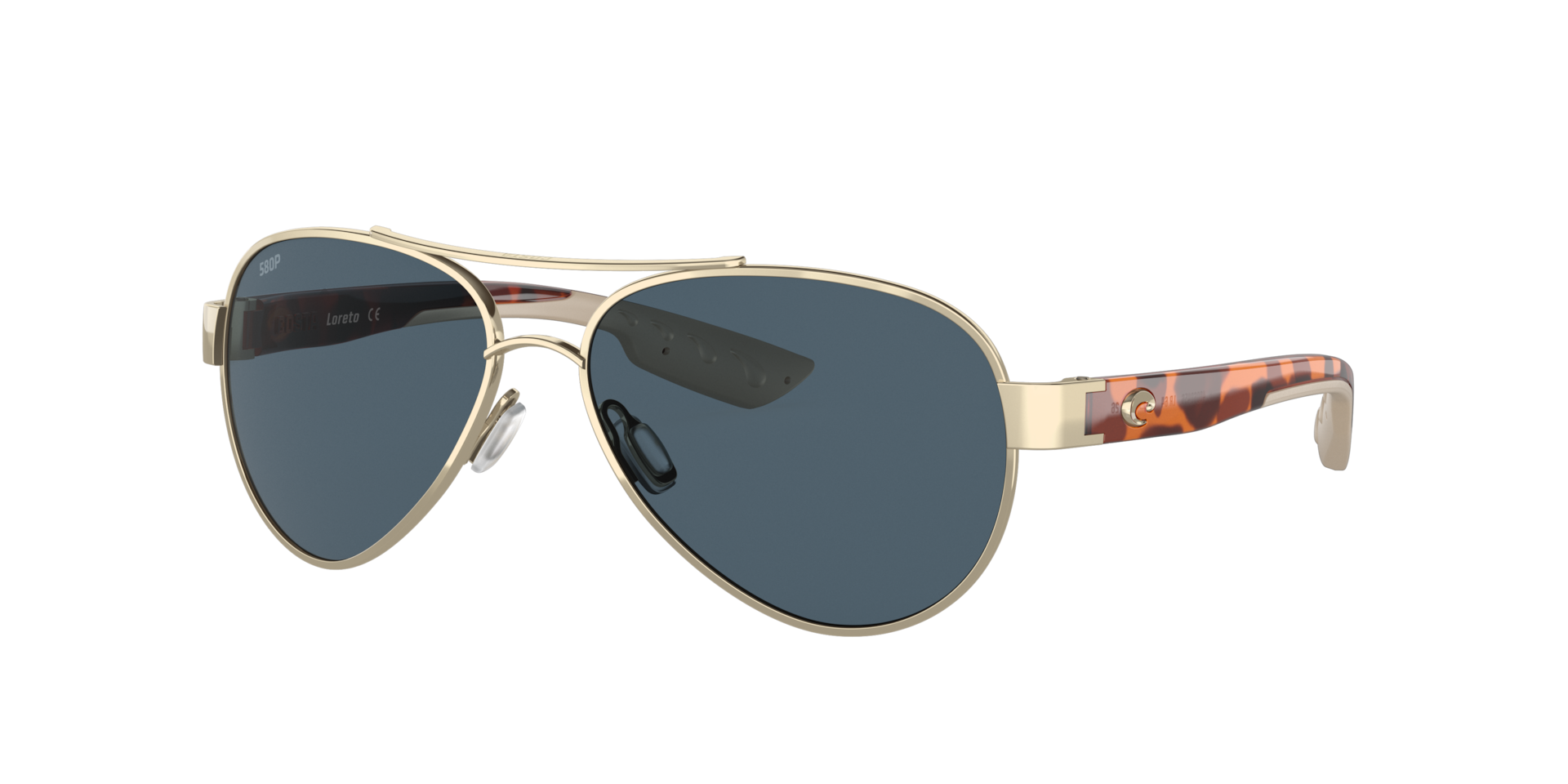 Costa Unisex Sunglass Loreto - Couleur du Monture Or Rose Couleur de Lentille Gris 153 €