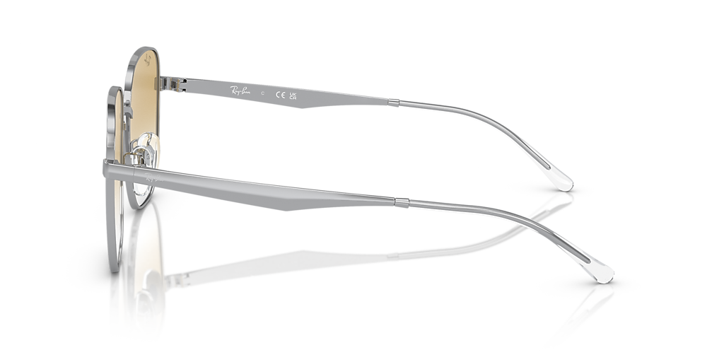 Ray-Ban RB3713D XL (57 - 18) with Yellow lenses and Silver frame