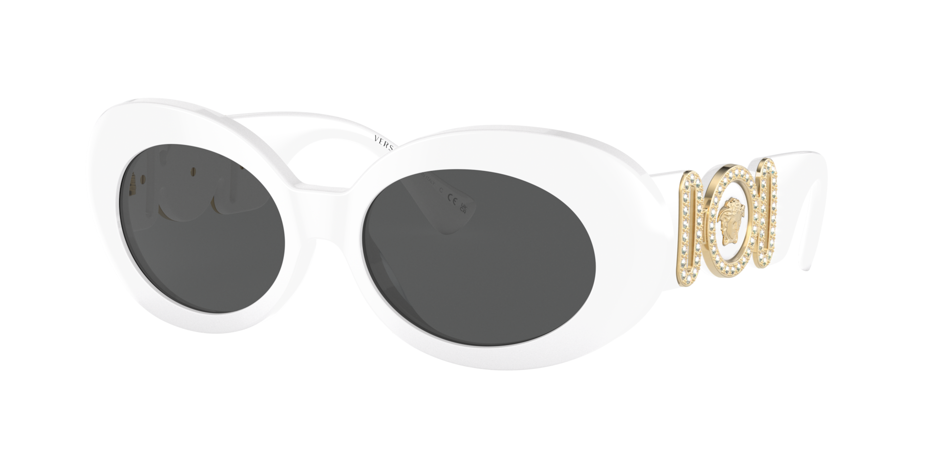 Versace Woman Sunglass VE4426BU -  Frame color: White, Lens color: Dark Grey