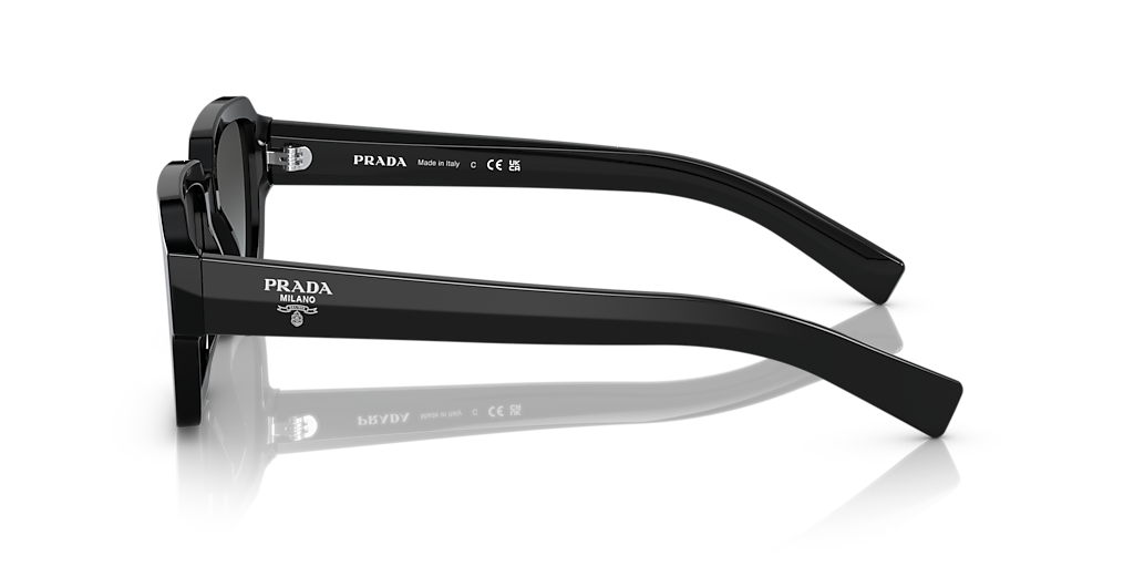 Prada PR 02ZS S (52 - 20) with Grey lenses and Black frame