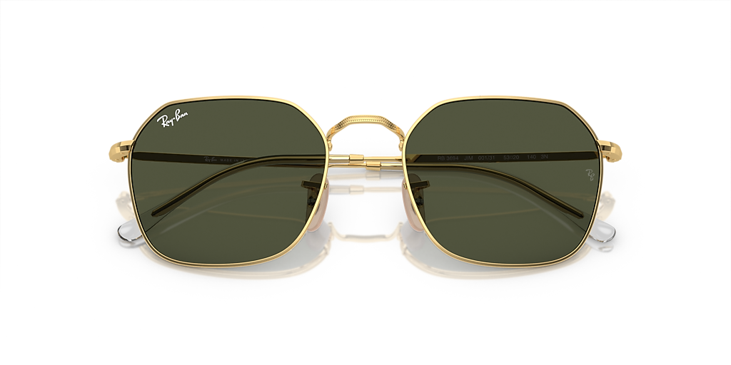 Ray-Ban Jim L (53 - 20) with Green lenses and Gold frame